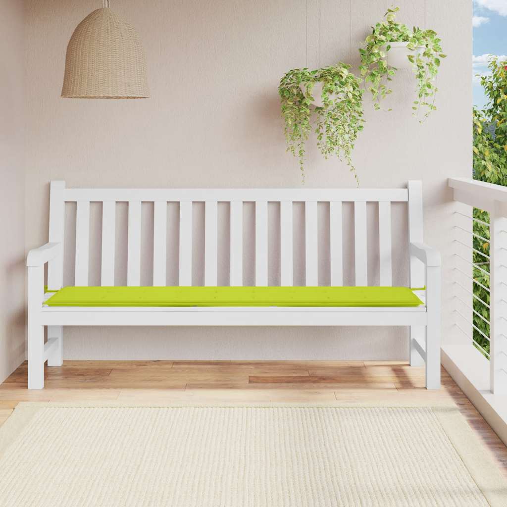 Gartenbank-Auflage Hellgrün 200x50x4 cm Oxford-Gewebe