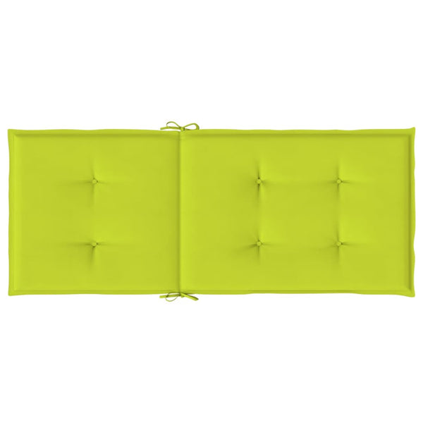 Gartenstuhlauflagen für Hochlehner 4 Stk. Knallgrün 120x50x3 cm