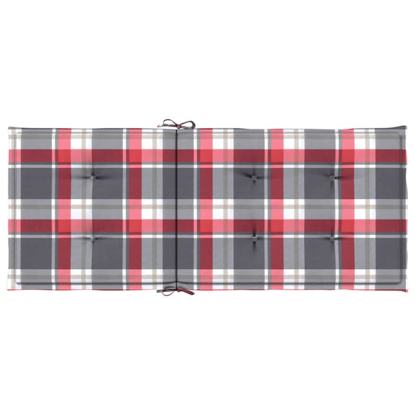 vidaXL Coussins de chaise de jardin pour dossiers hauts 6 pcs 120x50x3 cm Tissu