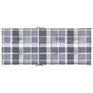 vidaXL High-Back Garden Chair Cushions 4 pcs. 120x50x3cm Fabric