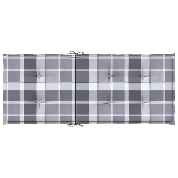 vidaXL High-Back Garden Chair Cushions 4 pcs. 120x50x3cm Fabric