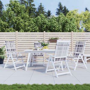 vidaXL High-Back Garden Chair Cushions 4 pcs. 120x50x3cm Fabric