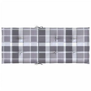 Gartenstuhlauflagen für Hochlehner 6 Stk. 120x50x3cm Stoff