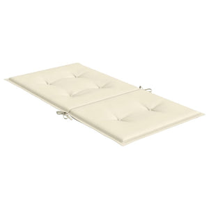 Gartenstuhlauflagen für Niedriglehner 6 Stk. Creme 100x50x3 cm