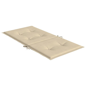 Gartenstuhlauflagen für Niedriglehner 6 Stk. Beige 100x50x3 cm