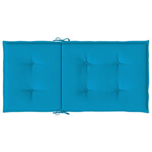 Gartenstuhlauflagen für Niedriglehner 6 Stk. Blau 100x50x3 cm