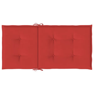 Gartenstuhlauflagen für Niedriglehner 6 Stk. Rot 100x50x3 cm