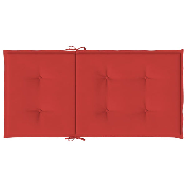 Gartenstuhlauflagen für Niedriglehner 6 Stk. Rot 100x50x3 cm