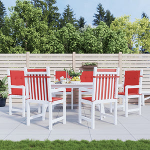 Gartenstuhlauflagen für Niedriglehner 6 Stk. Rot 100x50x3 cm