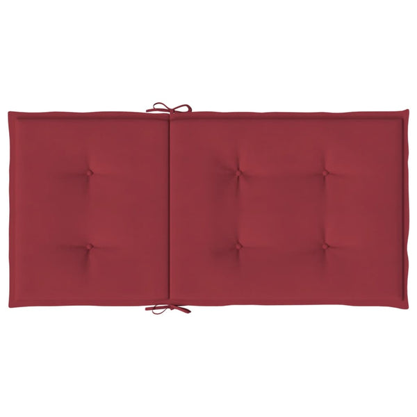 Gartenstuhlauflagen für Niedriglehner 4 Stk. Weinrot 100x50x3cm