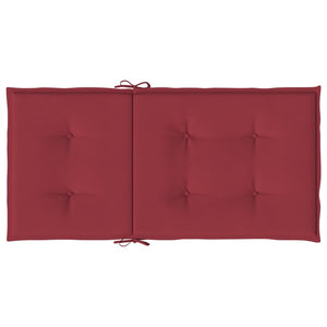 Gartenstuhlauflagen für Niedriglehner 6 Stk. Weinrot 100x50x3cm