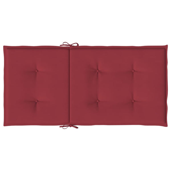 Gartenstuhlauflagen für Niedriglehner 6 Stk. Weinrot 100x50x3cm