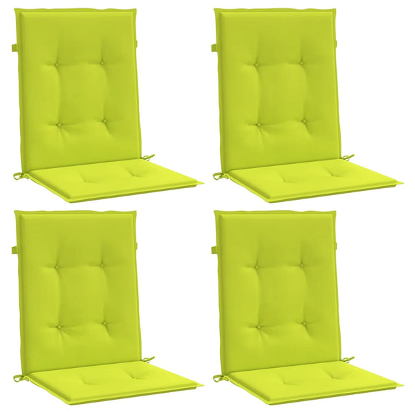 Gartenstuhlauflagen für Niedriglehner 4Stk Knallgrün 100x50x3cm