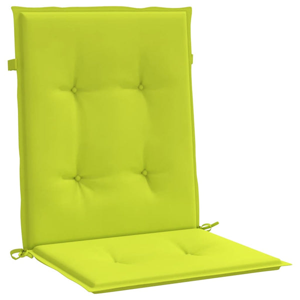 Gartenstuhlauflagen für Niedriglehner 4Stk Knallgrün 100x50x3cm