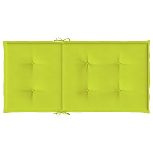 Gartenstuhlauflagen für Niedriglehner 4Stk Knallgrün 100x50x3cm