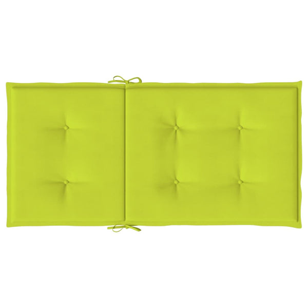 Gartenstuhlauflagen für Niedriglehner 4Stk Knallgrün 100x50x3cm