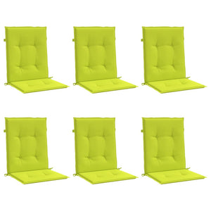 Gartenstuhlauflagen für Niedriglehner 6Stk Knallgrün 100x50x3cm