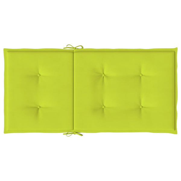 Gartenstuhlauflagen für Niedriglehner 6Stk Knallgrün 100x50x3cm
