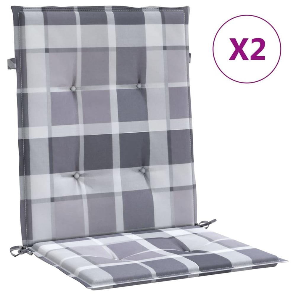 vidaXL Garden Chair Cushions for Low-Back Chairs 2 pcs 100x50x3 cm