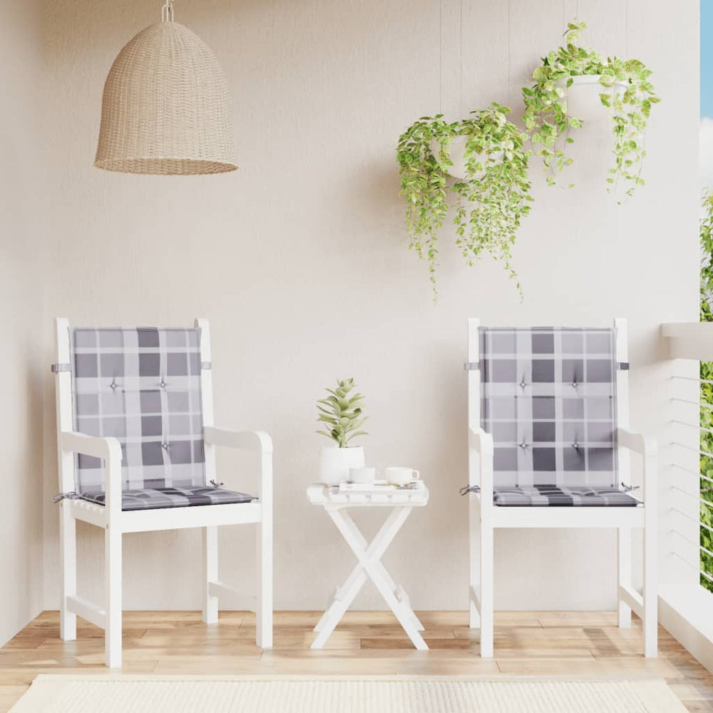 vidaXL Garden Chair Cushions for Low-Back Chairs 2 pcs 100x50x3 cm