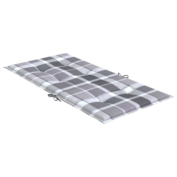 vidaXL Coussins de chaise de jardin pour dossier bas 4 pcs 100x50x3 cm