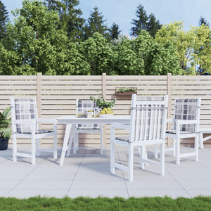 vidaXL Coussins de chaise de jardin pour dossier bas 4 pcs 100x50x3 cm