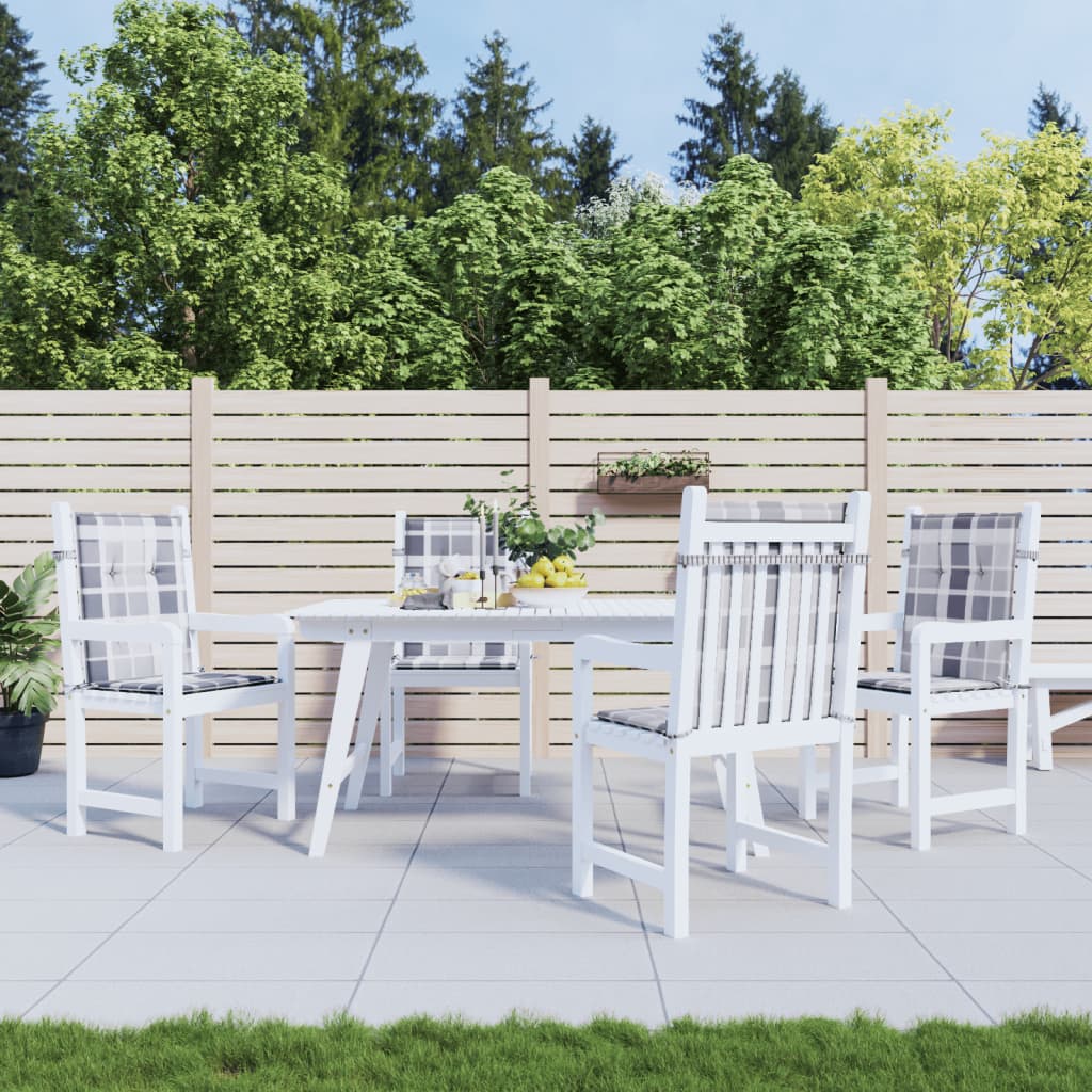 vidaXL Coussins de chaise de jardin pour dossier bas 4 pcs 100x50x3 cm