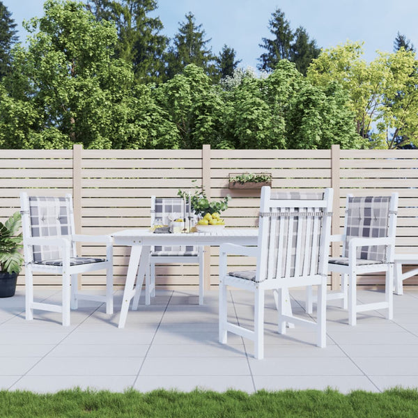 vidaXL Coussins de chaise de jardin pour dossier bas 4 pcs 100x50x3 cm