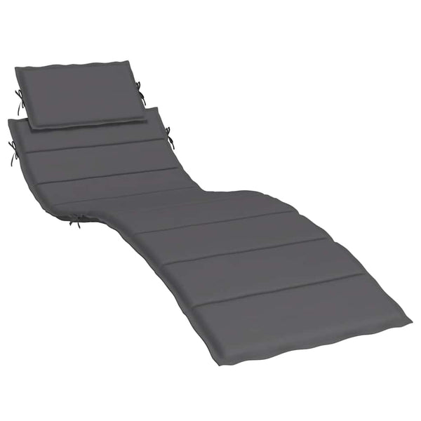 Sonnenliegen-Auflage Anthrazit 186x58x4 cm Oxford-Gewebe