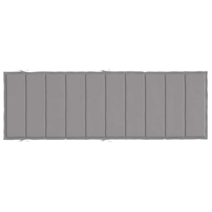 Sonnenliegen-Auflage Grau 186x58x4 cm Oxford-Gewebe