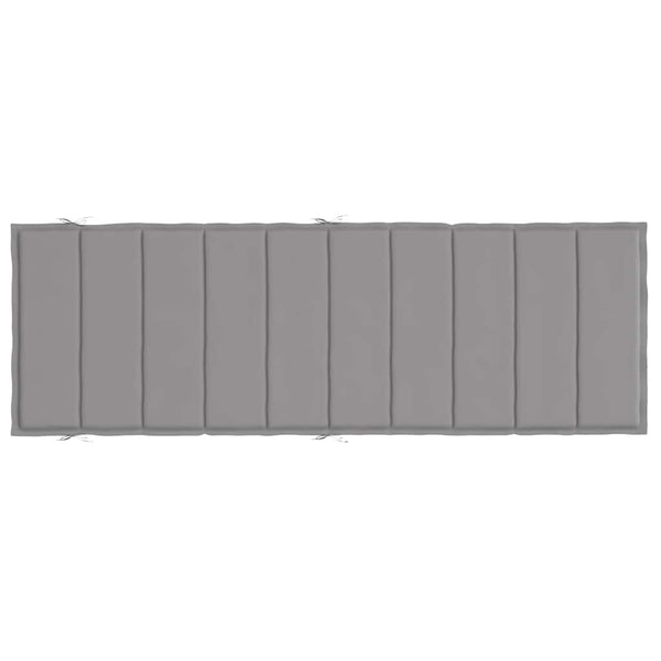 Sonnenliegen-Auflage Grau 186x58x4 cm Oxford-Gewebe