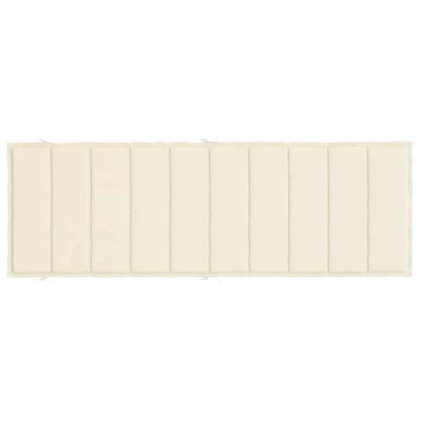 Sonnenliegen-Auflage Creme 186x58x4 cm Oxford-Gewebe
