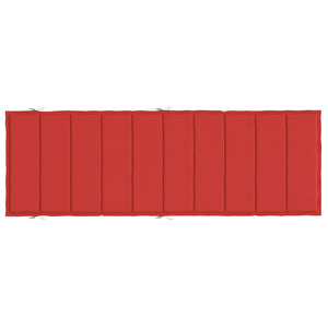 Sonnenliegen-Auflage Rot 186x58x4 cm Oxford-Gewebe
