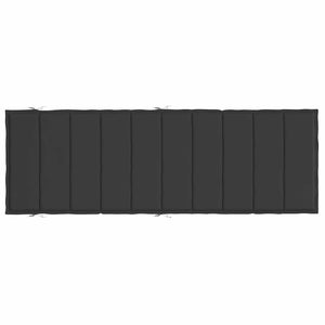 Sonnenliegen-Auflage Schwarz 186x58x4 cm Oxford-Gewebe