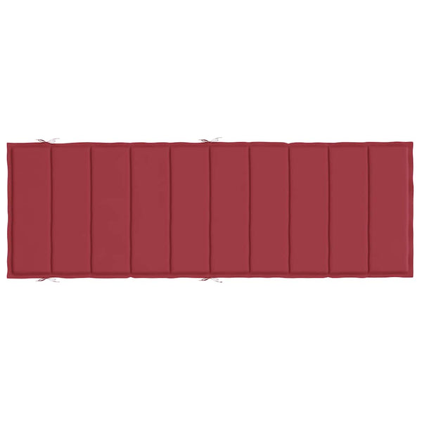 Sonnenliegen-Auflage Weinrot 186x58x4 cm Oxford-Gewebe