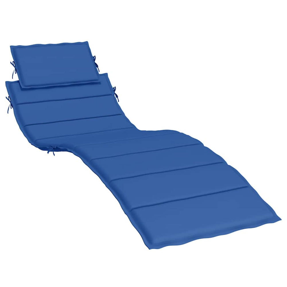 vidaXL Sun Lounger Cushion Royal Blue 186x58x4 cm Oxford Fabric
