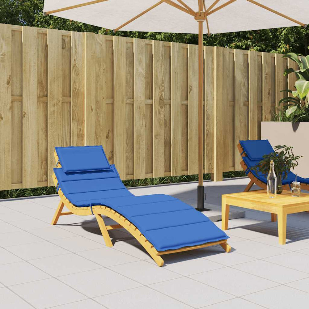 vidaXL Sun Lounger Cushion Royal Blue 186x58x4 cm Oxford Fabric