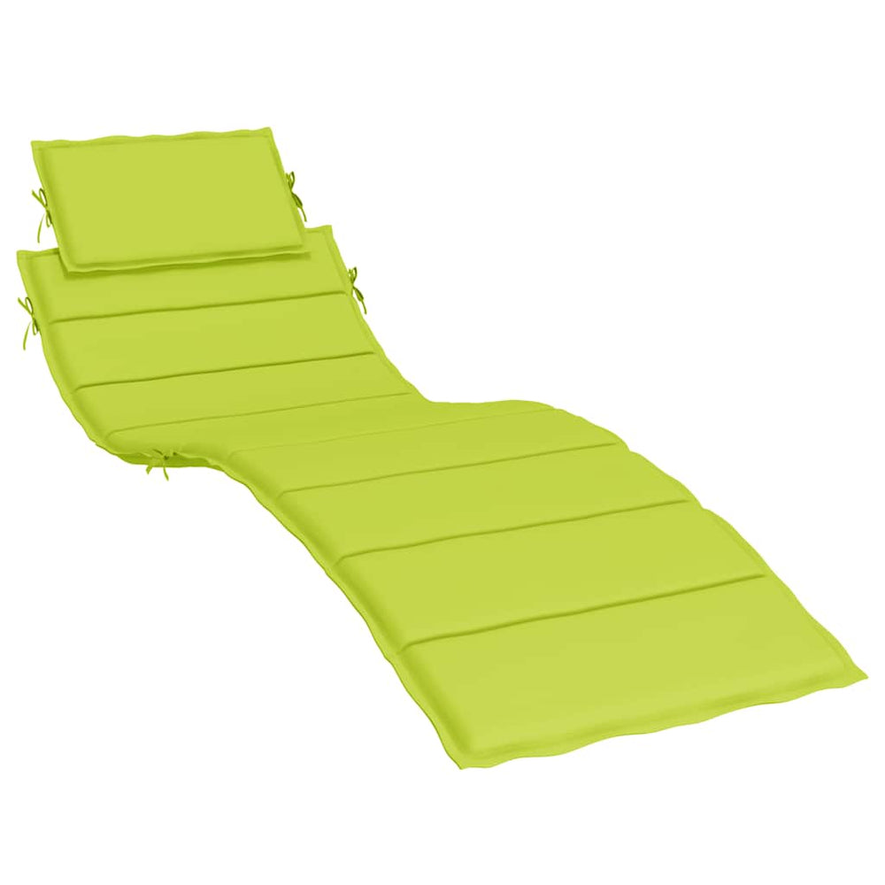 vidaXL Sun Lounger Cushion Light Green 186x58x4 cm Oxford Fabric