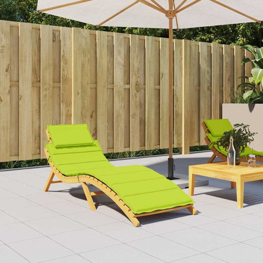 vidaXL Sun Lounger Cushion Light Green 186x58x4 cm Oxford Fabric
