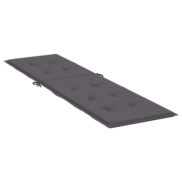 Liegestuhl-Auflage Anthrazit (75+105)x50x4 cm