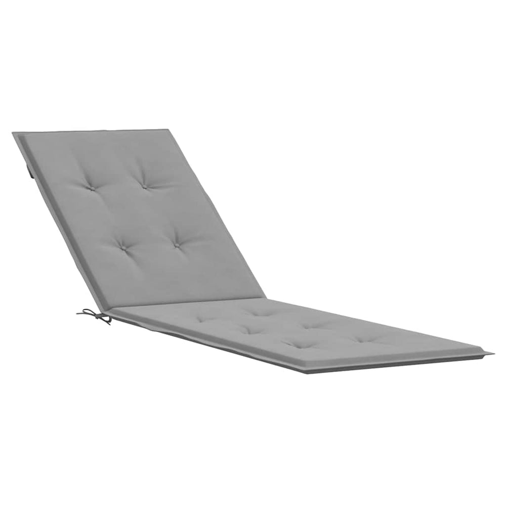 vidaXL Sun Lounger Cushion Grey (75+105)x50x4 cm