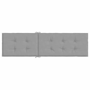 Liegestuhl-Auflage Grau (75+105)x50x4 cm
