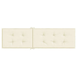 Liegestuhl-Auflage Creme (75+105)x50x4 cm