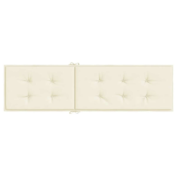 Liegestuhl-Auflage Creme (75+105)x50x4 cm