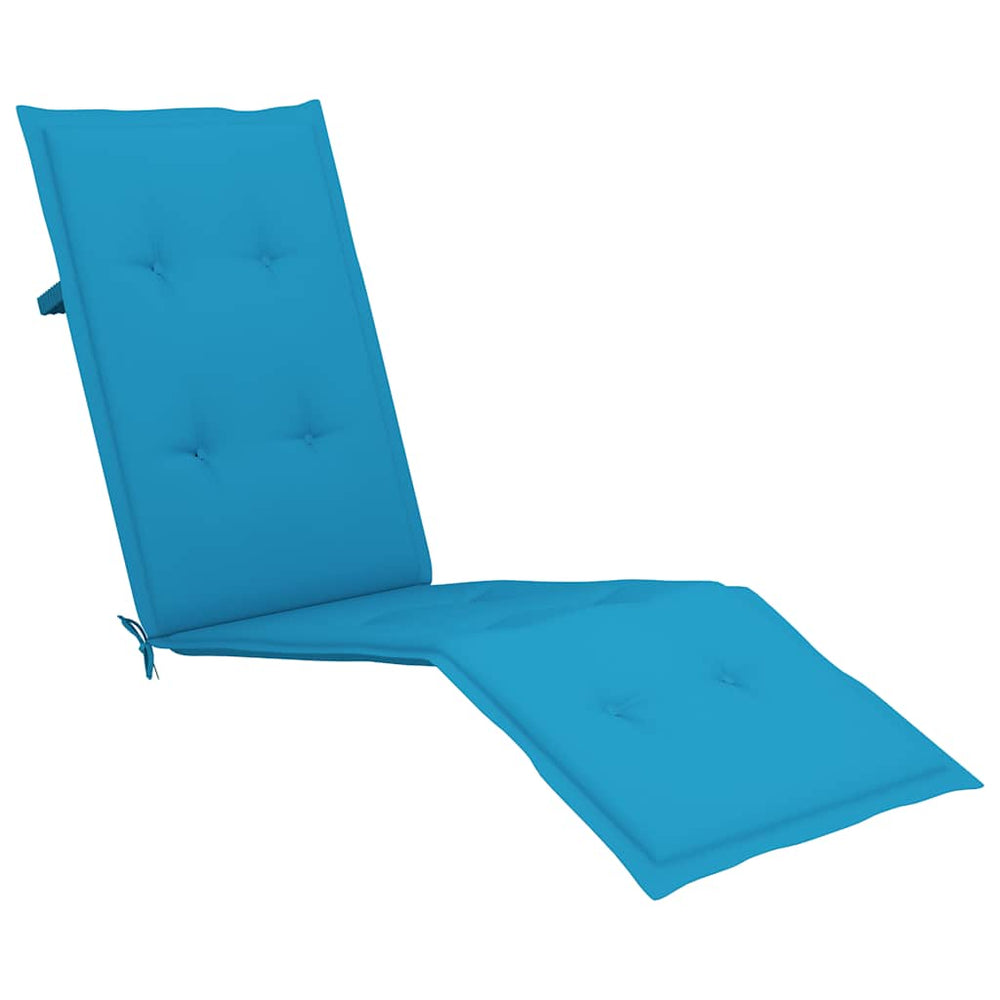 vidaXL Sun Lounger Cushion Blue (75+105)x50x4 cm