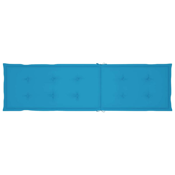 Liegestuhl-Auflage Blau (75+105)x50x4 cm