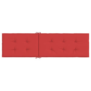 Liegestuhl-Auflage Rot (75+105)x50x4 cm