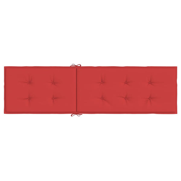 Liegestuhl-Auflage Rot (75+105)x50x4 cm