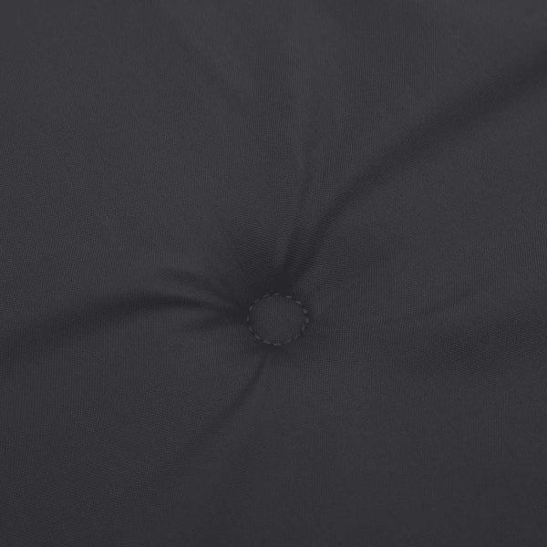 Liegestuhl-Auflage Schwarz (75+105)x50x4 cm