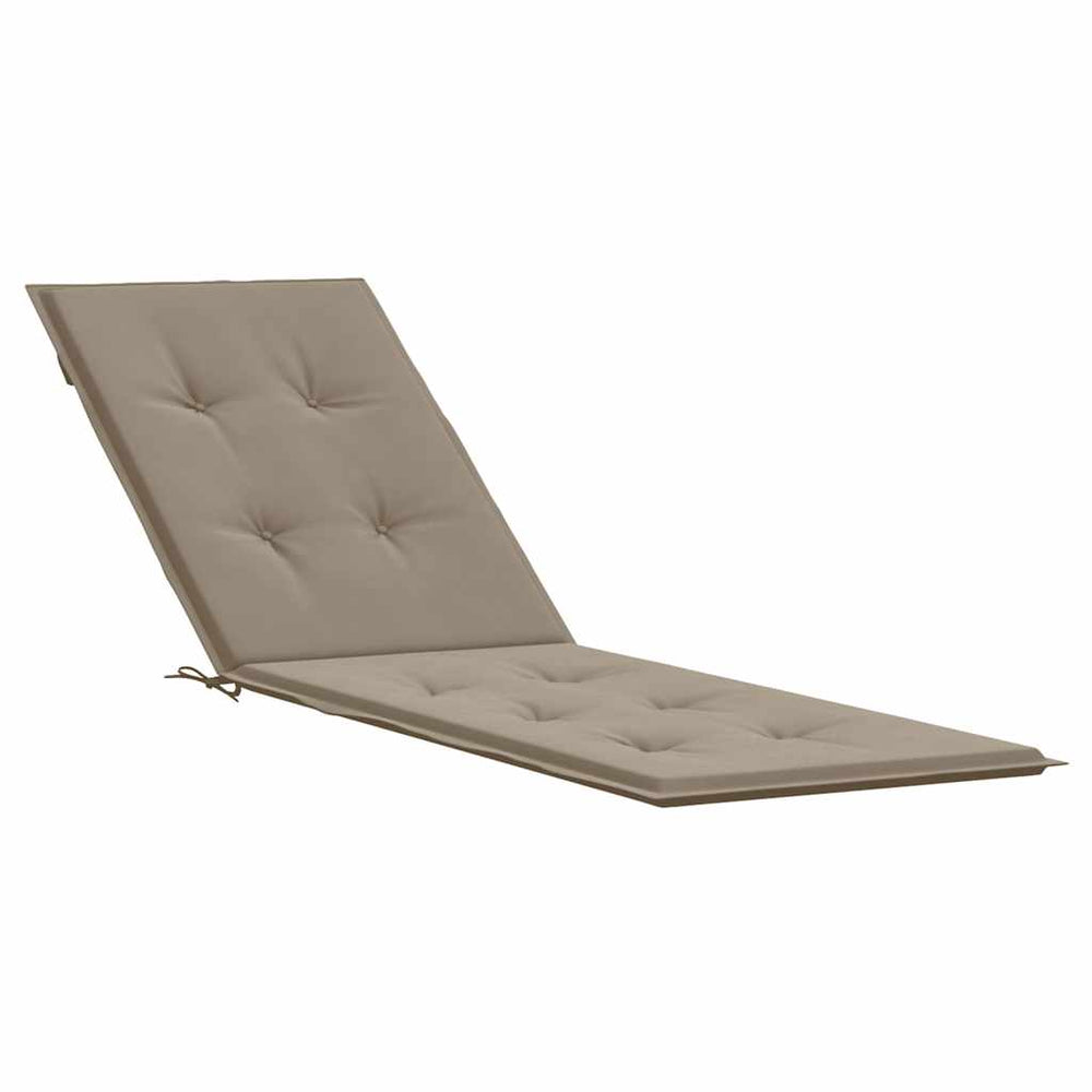 vidaXL Lounger Cushion Taupe (75+105)x50x4 cm